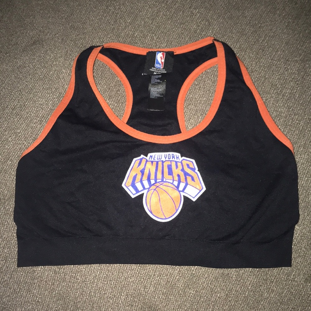 New York Knicks sports bra